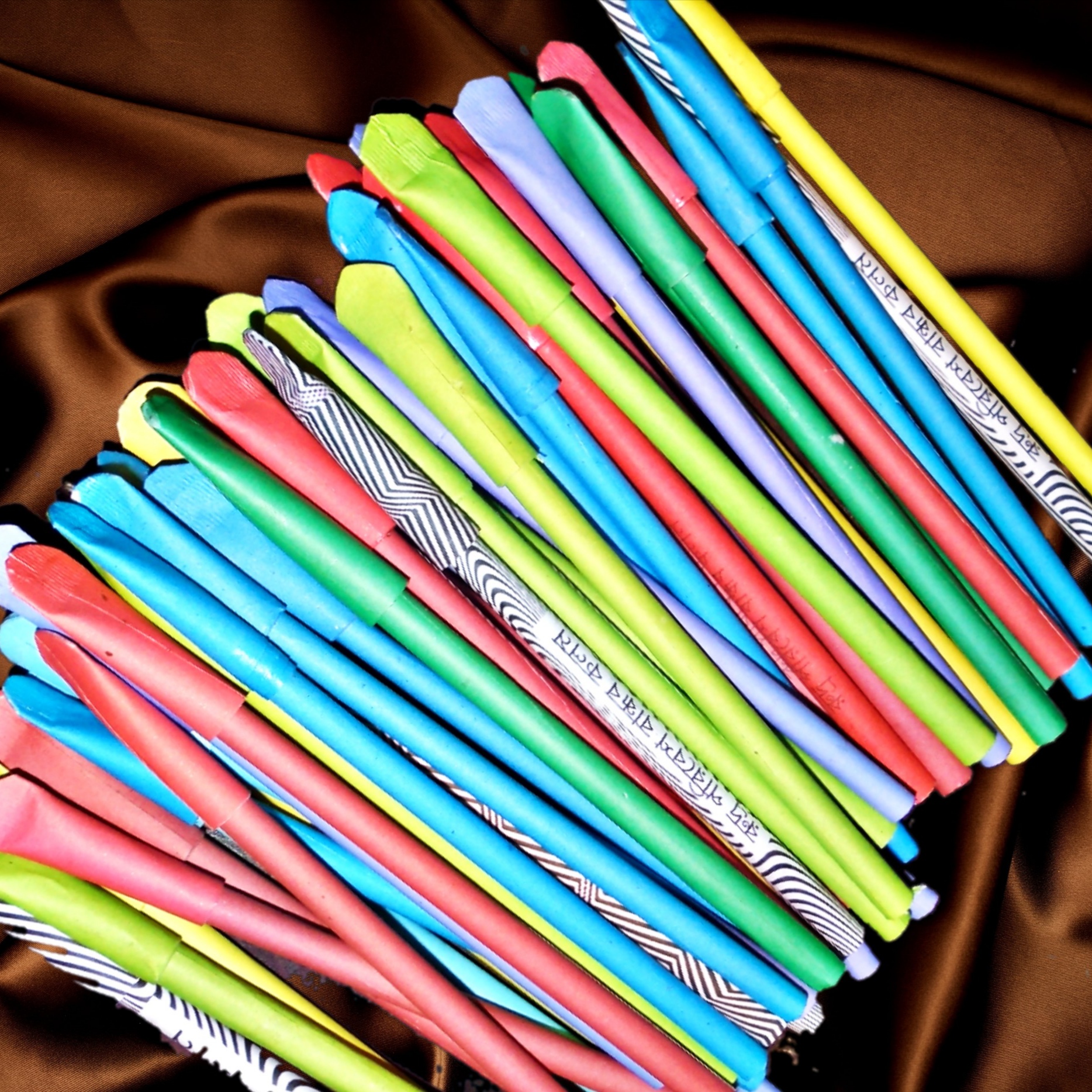 eco-friendly multicolor plantable paper pen 100 pcs